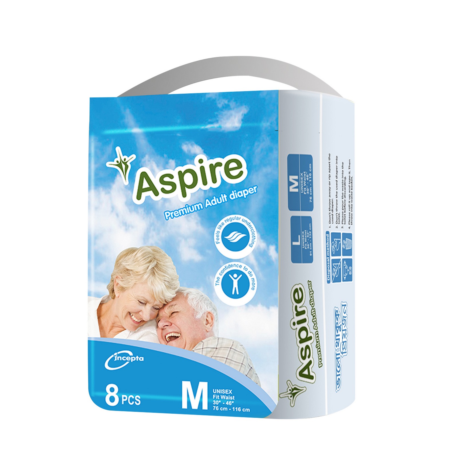 ASPIRE ADULT M (76-116CM) 8 PCS